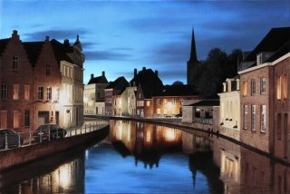 Nightfall in Bruges