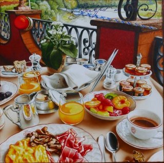 Breakfast in Toscana by Anton Molnar