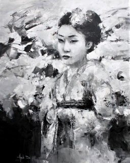 Série portrait geisha “Aya”
