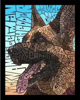 DOG-GERMAN SHEPHARD by Curtis Epperson - PoP x HoyPoloi Gallery