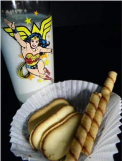 SNACKTIME WITH WONDER WOMAN by Doug Bloodworth