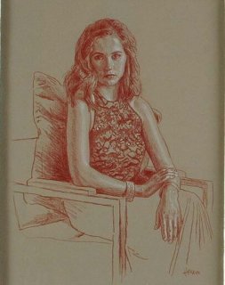 Untitled (Seated Portrait with Pillow)
