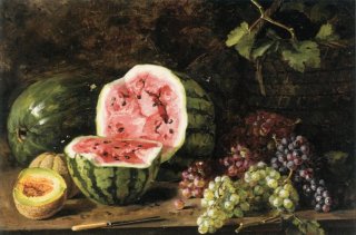Watermelon and Grapes