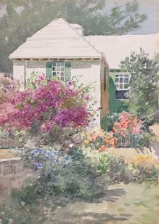 House and Flowers, Paget, Bermuda