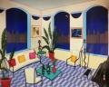 Interior with Primitive Art by Fanch Ledan