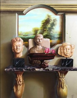 Heads on the Mantel