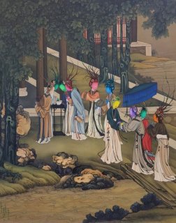 Ancient Organisms Series Painting of Court Ladies III by Gao Feng