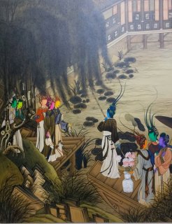 Ancient Organisms Series Painting of Court Ladies IIII by Gao Feng