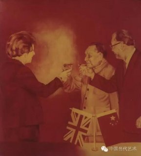 China Times Toasting with Margaret Thatcher by Gao Qiang
