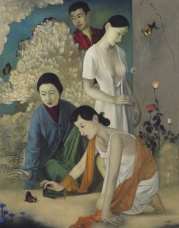 Catching Butterfly 1995 by He Hongbei