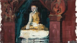 Impression of Burma Buddha 1 by He Wenjue