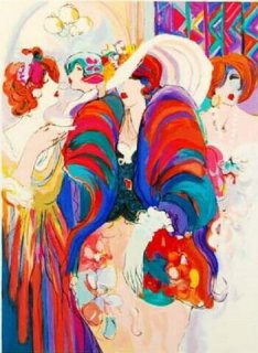 Reception By Isaac Maimon - 1991 Hand Signed Serigraph With Frame And COA