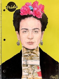 Notebook (Torn Page): Frida Kahlo (Santa Muerte)