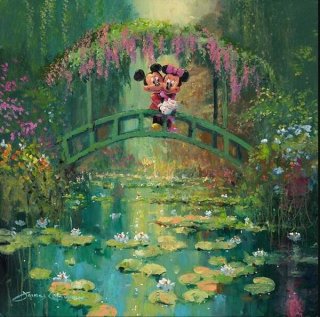 Mickey and Minnie at Giverny