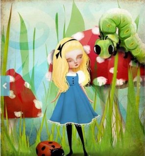 Alice and the Catepillar by Jessica Von Braun