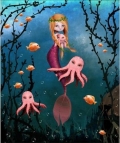 Pink Mermaid by Jessica Von Braun