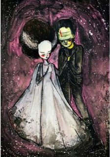THE MONSTER AND HIS BRIDE by Jessica Von Braun - PoP x HoyPoloi Gallery
