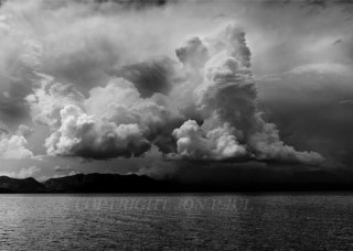 Storm Cloud Over Tahoe (Black and White)