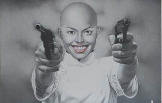 Woman With Gun by Liu Fei