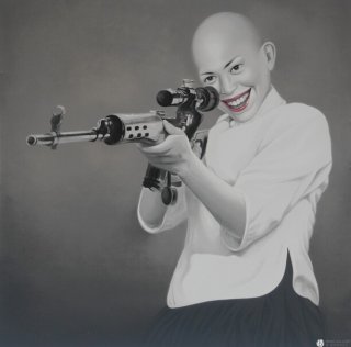 Woman With Gun by Liu Fei