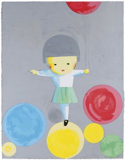 Girl with Balloons by Liu Ye