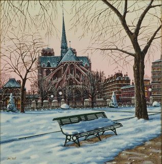 Notre Dame in Winter (Postcards from Paris)