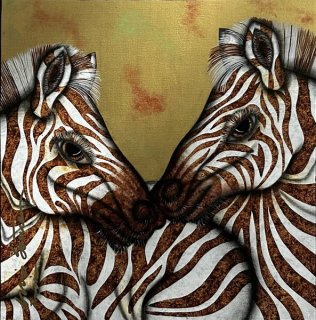 Luis Sottil - Camouflage Framed Acrylic on Canvas