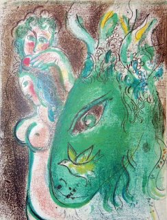 Creation by Marc Chagall Original Color Lithograph