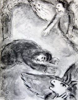 Job Dans L'Epreuve / Psaume by Marc Chagall