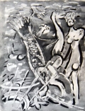 The Flood / Nimrod by Marc Chagall Original Lithograph 1960