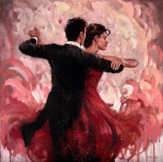 Waltz in Red Dress