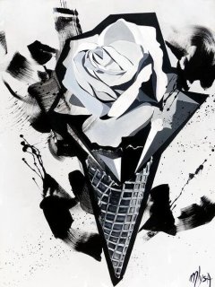 Noir et blanc - À la rose