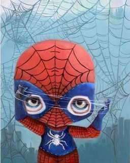 Spidey Trapped in his Web by Nomiie