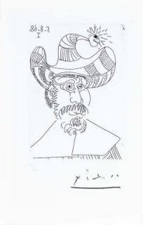 Bearded Man in Ornate Hat (347 Series, B.1726)