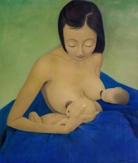 Mother Child by Qi Zhilong