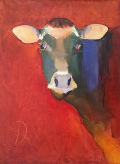 Cow on Red