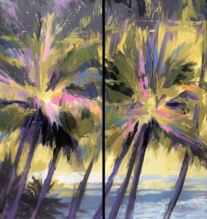 Palm Groove (Diptych)