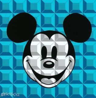 8-Bit Block Mickey, Aqua