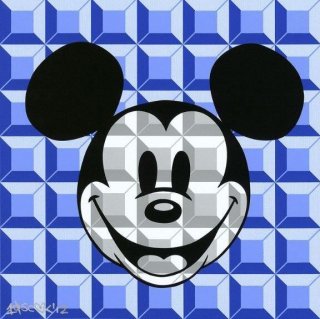 8-Bit Block Mickey, Blue