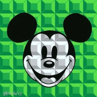 8-Bit Block Mickey, Green