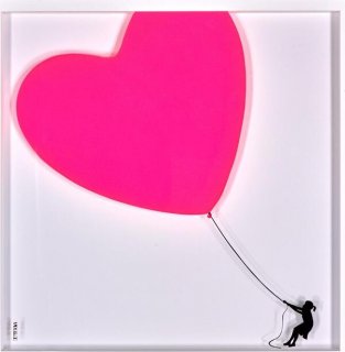 Balloon Heart- Pink