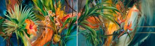 Tropical Parlor Diptych