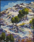 Snow Peaks William Vincent Kirkpatrick Painting Taos