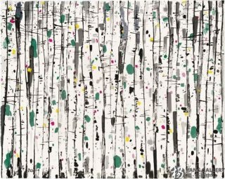The White Birch Tree by Wu Guanzhong