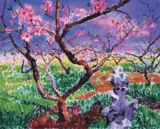 Blossoming Peach Trees by Zhou Chunya